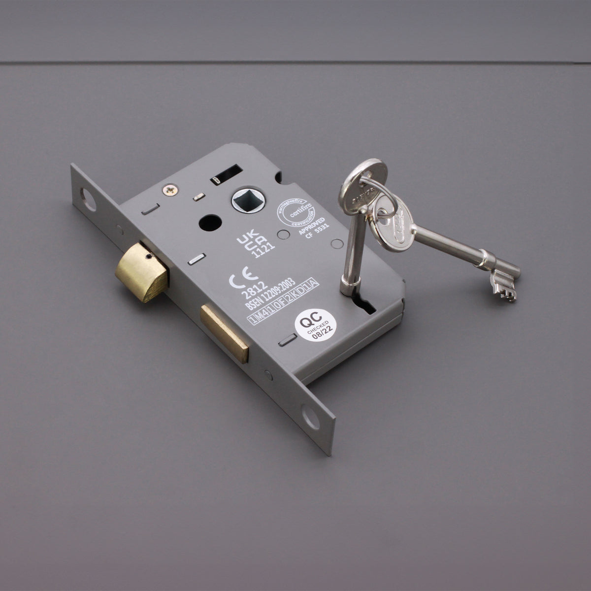 3" CE 3 Lever Mortice Sash Lock FD60 - Matt Black