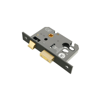 2.5" CE Euro Profile Mortice Sash Lock - Gunmetal Grey
