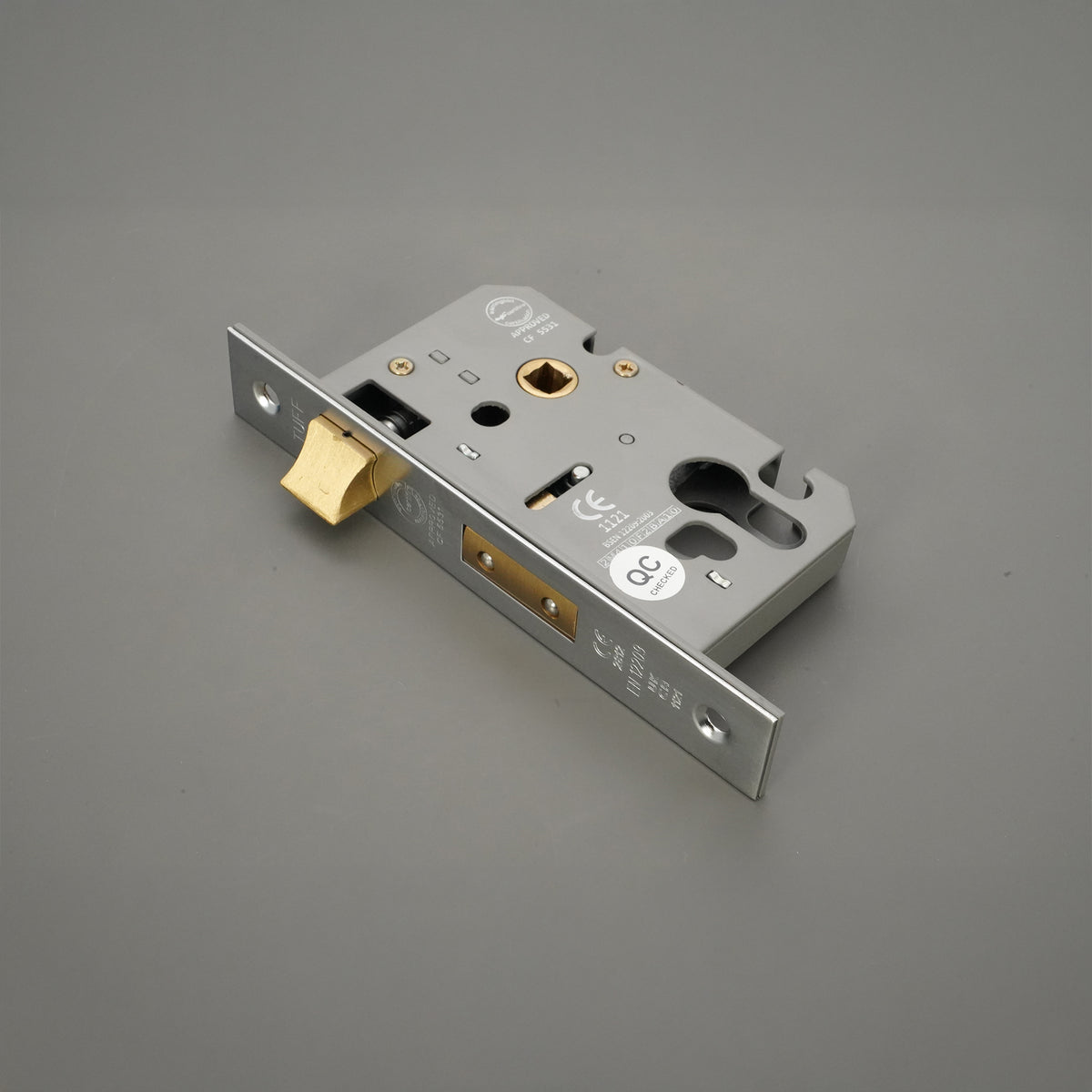 2.5" CE Euro Profile Mortice Sash Lock - Nickel Plated