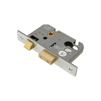 3" CE Euro Profile Mortice Sash Lock - Satin Chrome