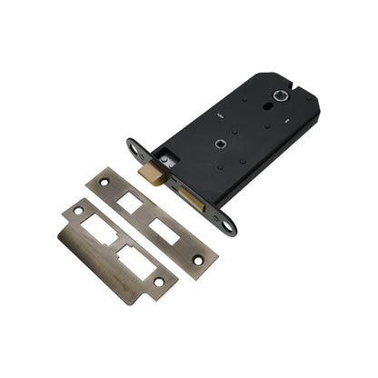 3 Lever Horizontal Bathroom Lock 6" - Antique Brass