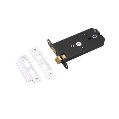 3 Lever Horizontal Bathroom Lock 6" Polished Chrome