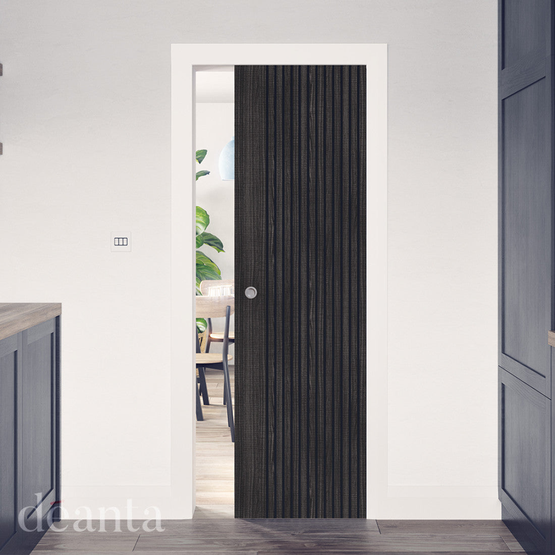 Malmo Dark Grey Ash FSC Internal Door life