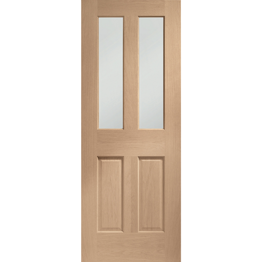 Malton Shaker Internal Oak Door with Clear Glass