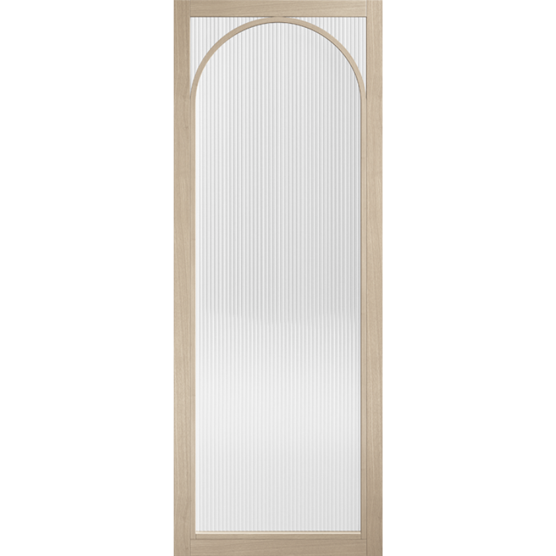 Melrose Glazed Reeded Pre-finished Blonde Oak