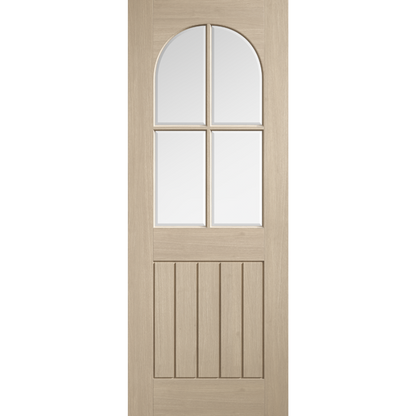 Mexicano Arched Square Top Glazed Pre-Finished Blonde Oak
