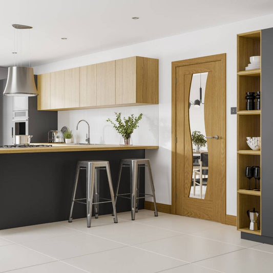 Florence Oak Pre-Finished Clear Glass