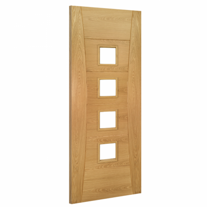 Pamplona Prefinished Oak Glazed internal door deanta
