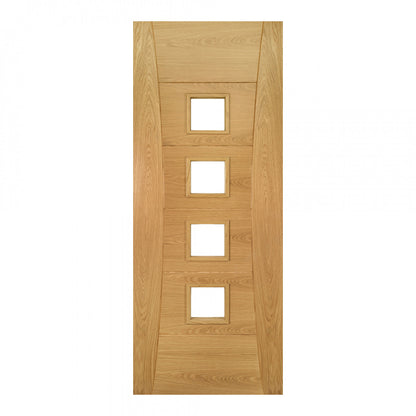 Pamplona Prefinished Oak Glazed internal door deanta