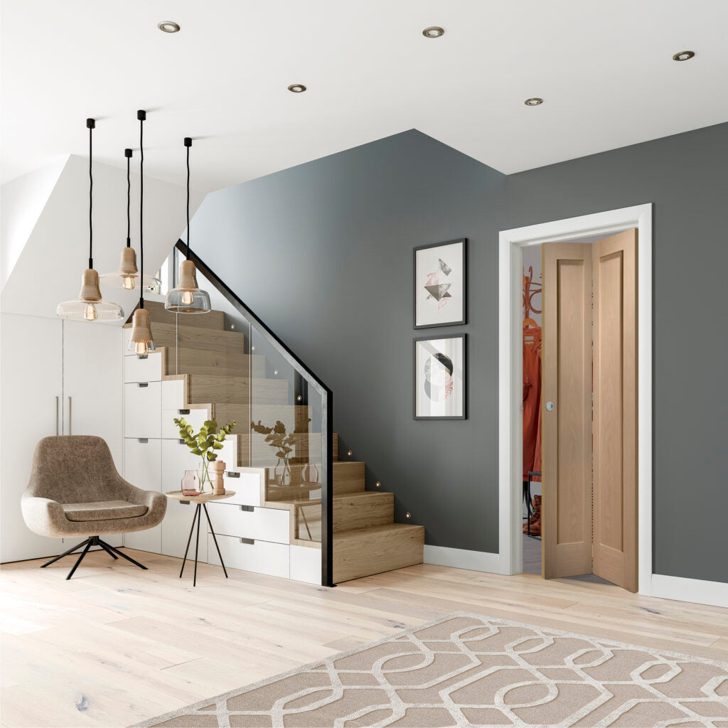 Pattern 10 Internal Oak Bi-Fold Door life