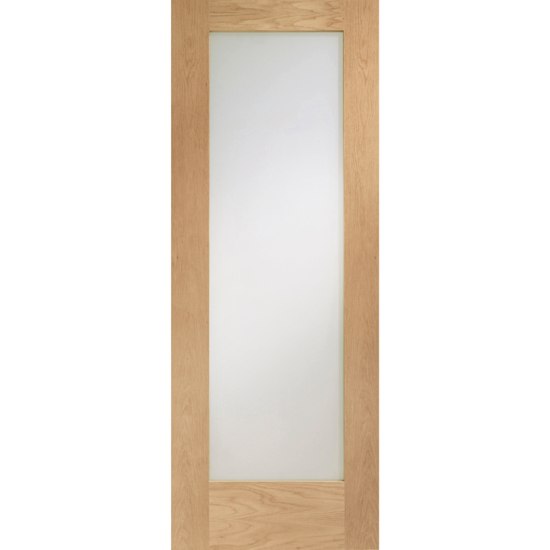 Pattern 10 Internal Oak Pre-Finished Door with Obscure Glass