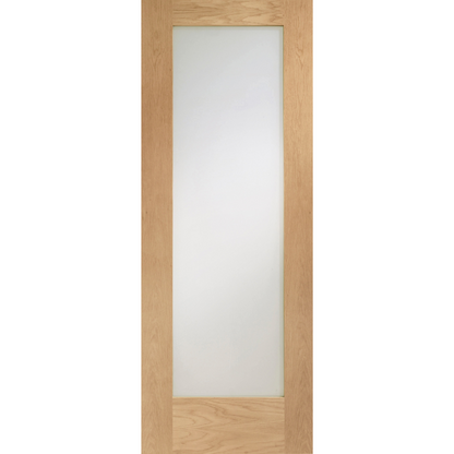 Pattern 10 Internal Oak Pre-Finished Door with Obscure Glass