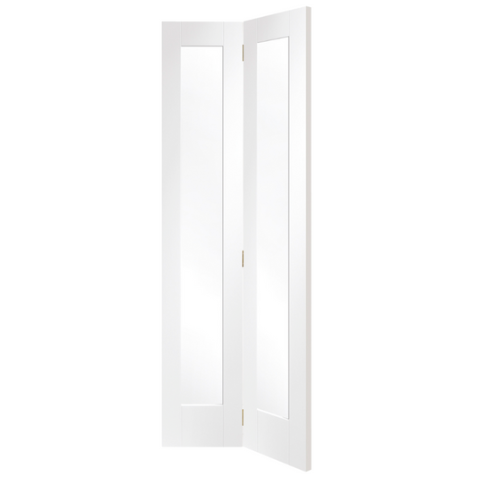 Pattern 10 Internal White Primed Bi-Fold with Clear Glass