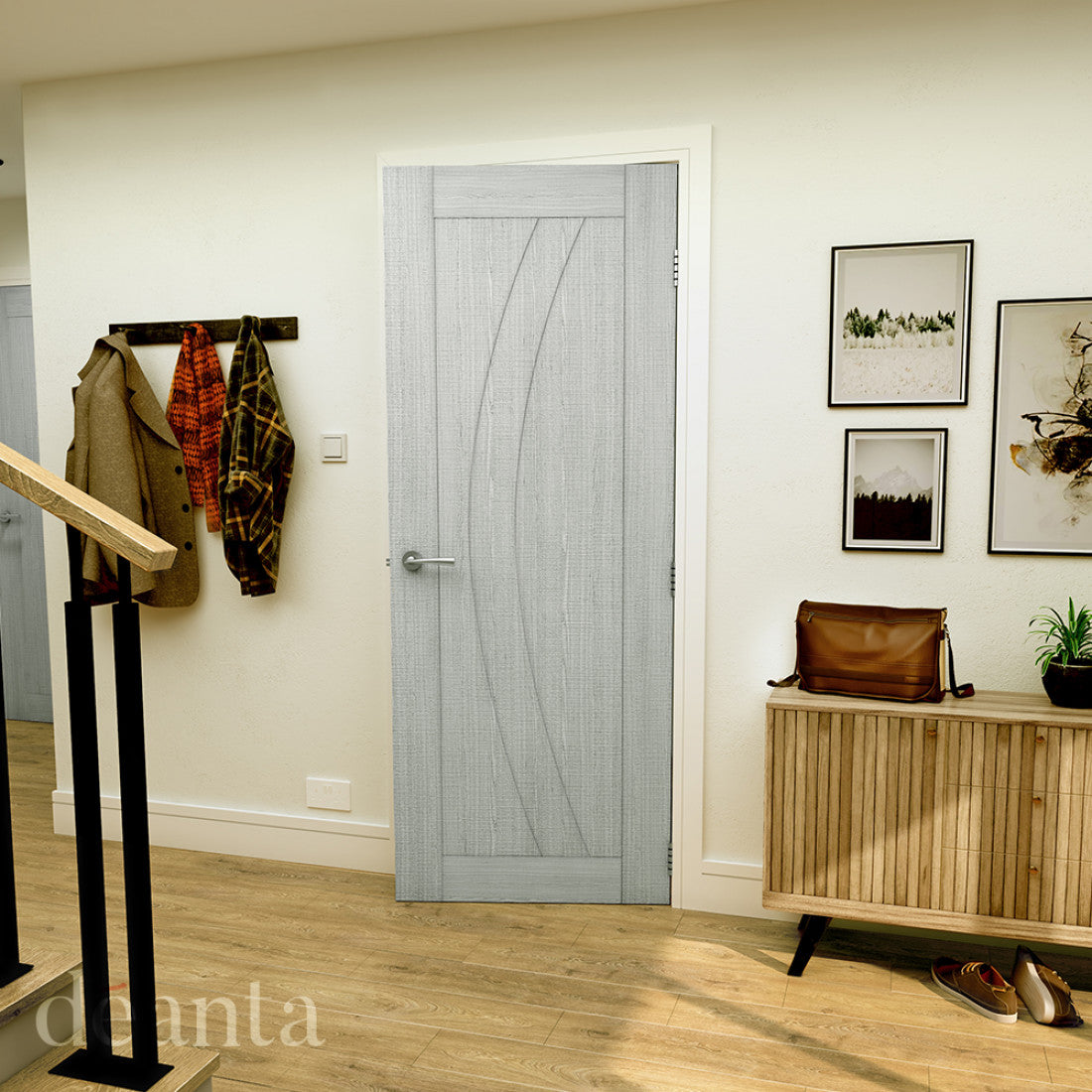 Ravello Light Grey Ash FSC Internal Door