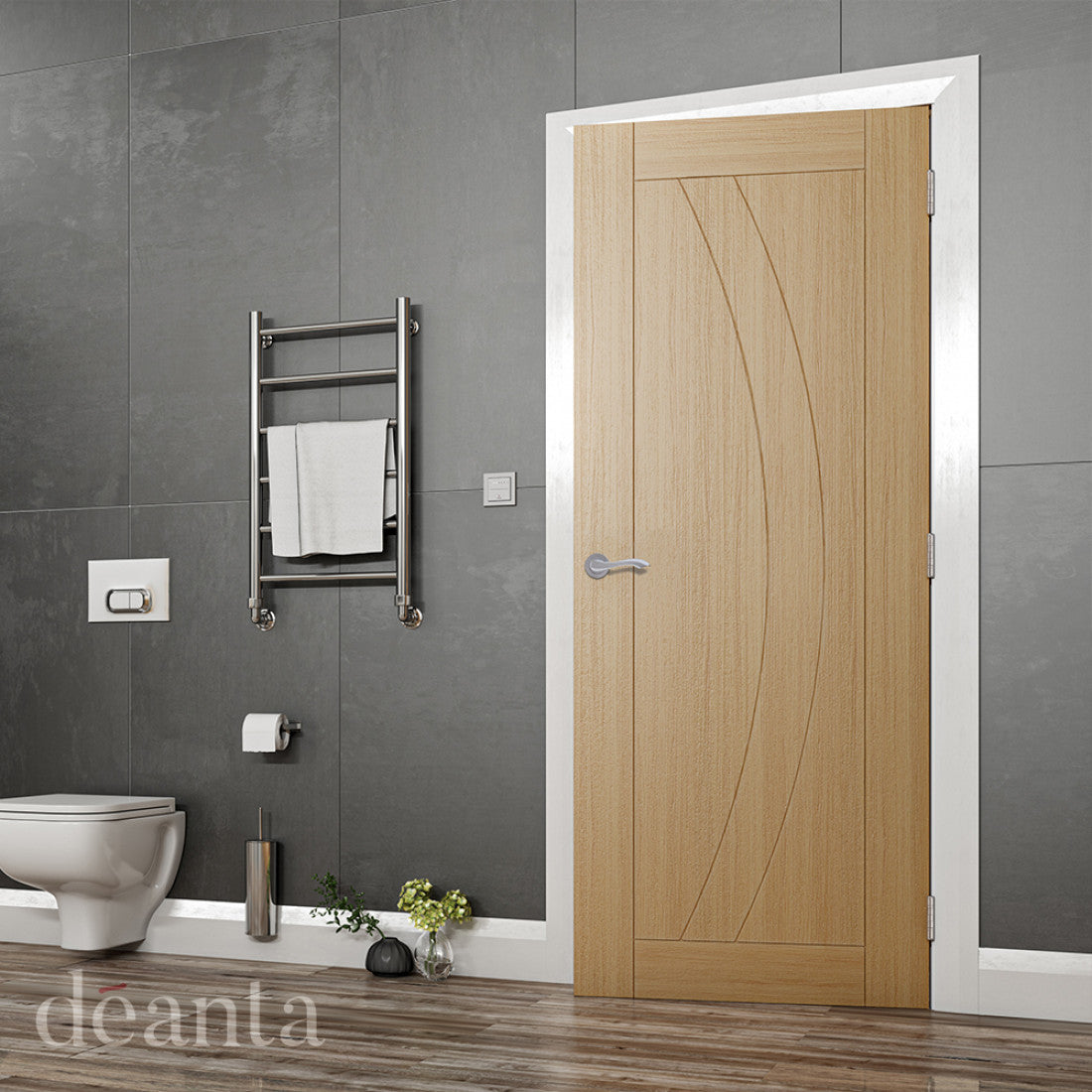 Ravello Prefinished Oak Internal door Deanta life