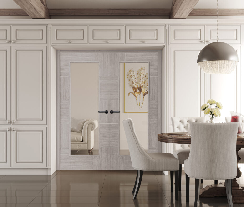 Ravenna Internal Laminate Grey with Clear Glass