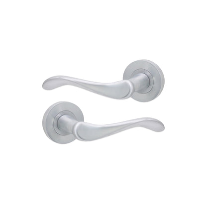 Rosalie Lever Door Handle Satin Chrome