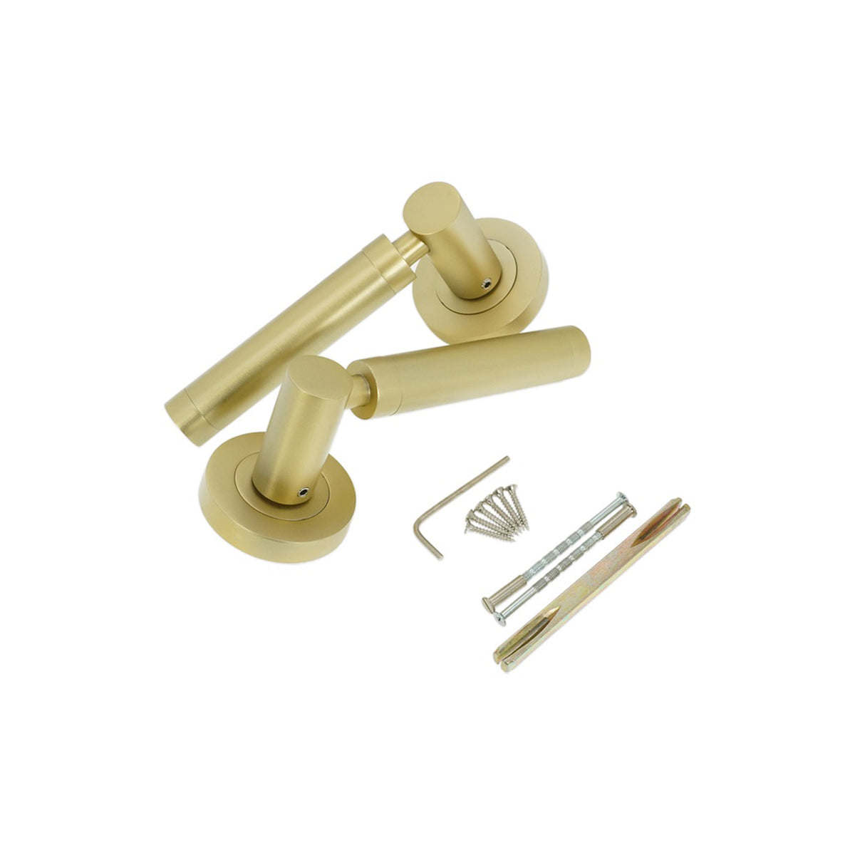 Zest Lever Door Handle Satin Brass