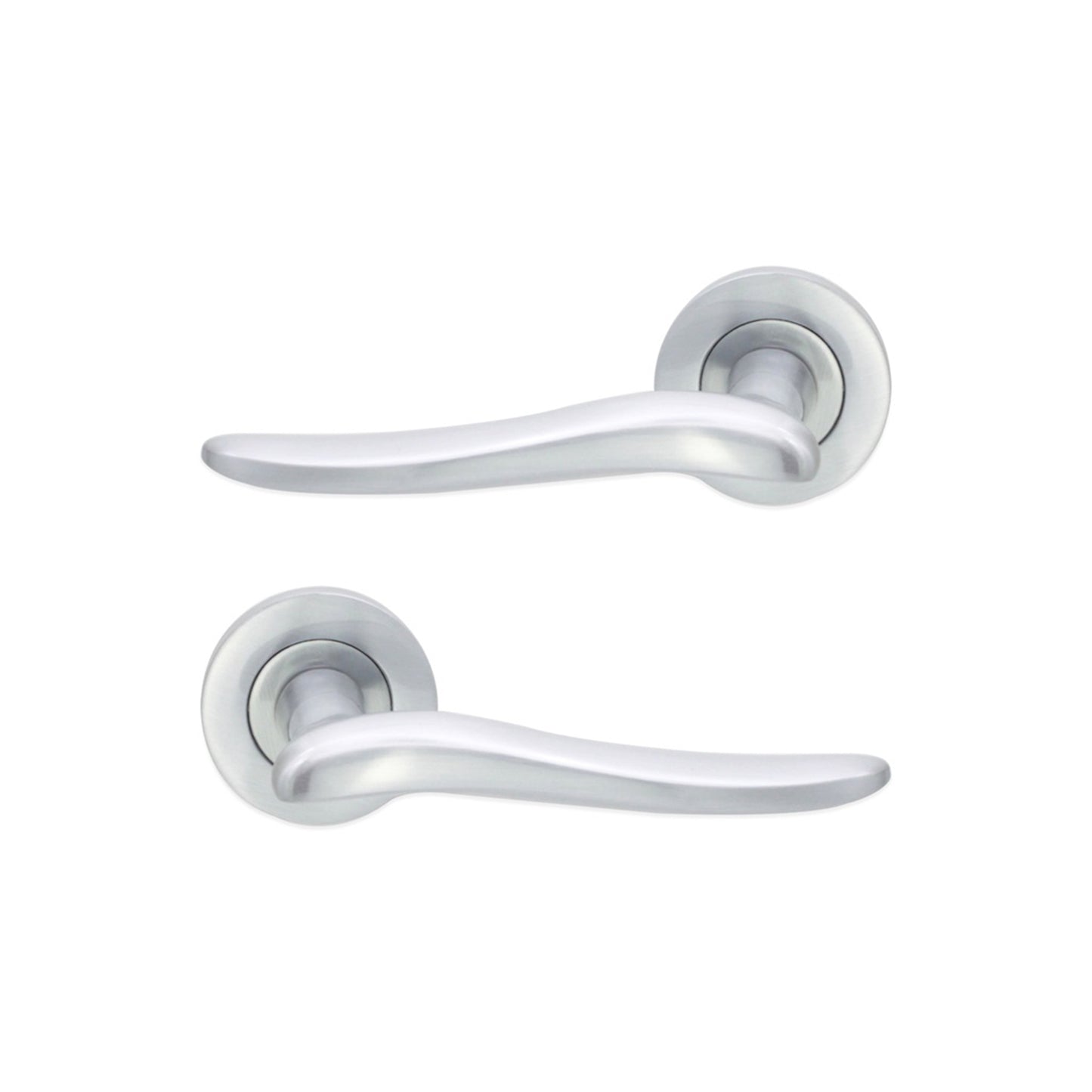 Senza Lever Door Handle Satin Chrome