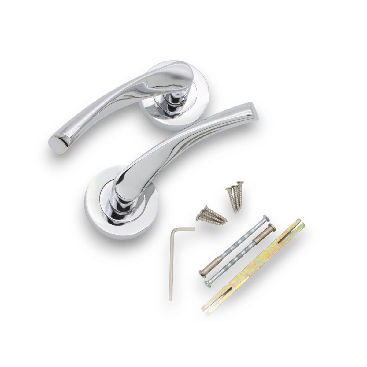Mercury Lever Door Handle Polished Chrome