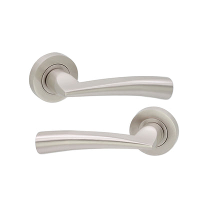 Leygo Lever Door Handle Satin Nickel