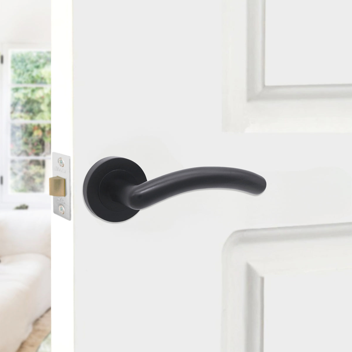 Taurus Lever Door Handle Matt Black