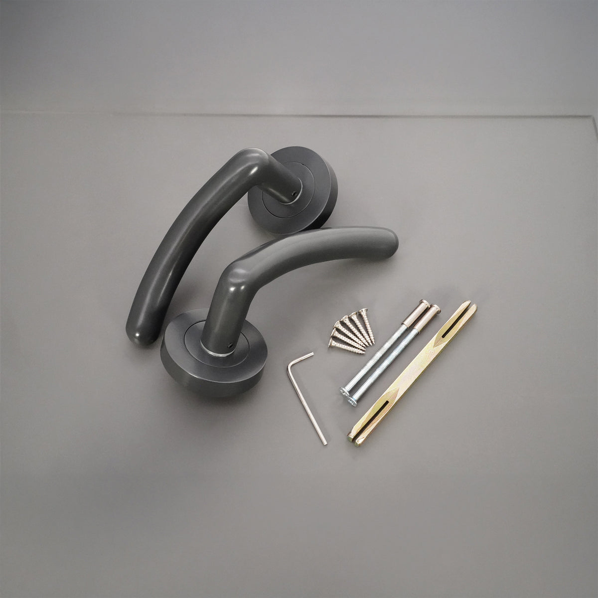 Taurus Lever Door Handle Gunmetal Grey