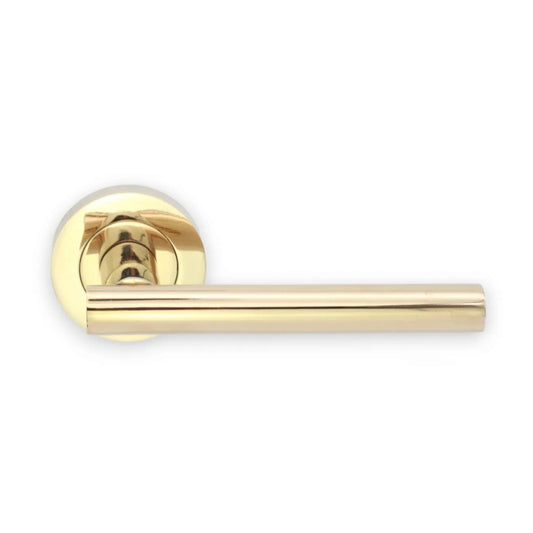 Jura Lever Door Handle PVD Brass
