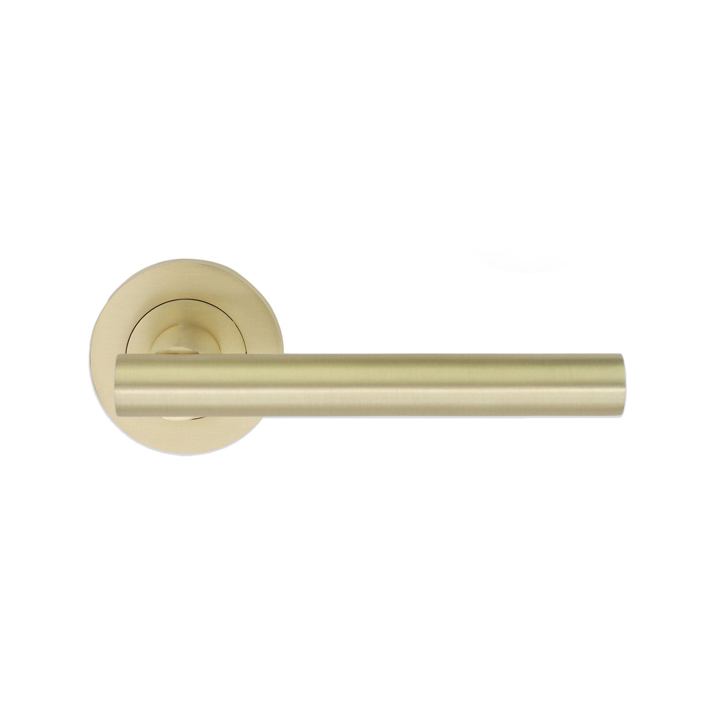 Jura Lever Door Handle Satin Brass