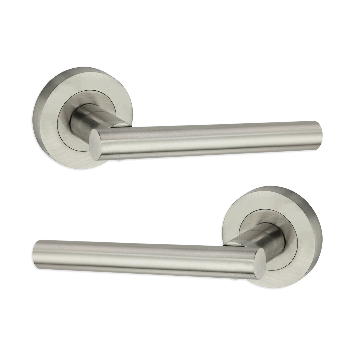 Jura Lever Door Handle Satin Nickel