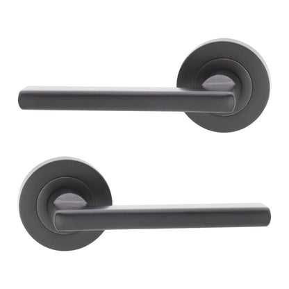 Drox Lever Door Handle Matt Black