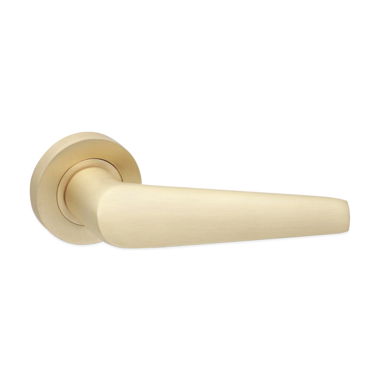 Aero Lever on Rose Satin Brass