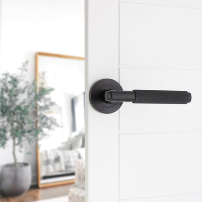 Connaught Lever on Rose Matt Black