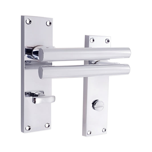 Jura Lever on Backplate Bathroom Polished Chrome