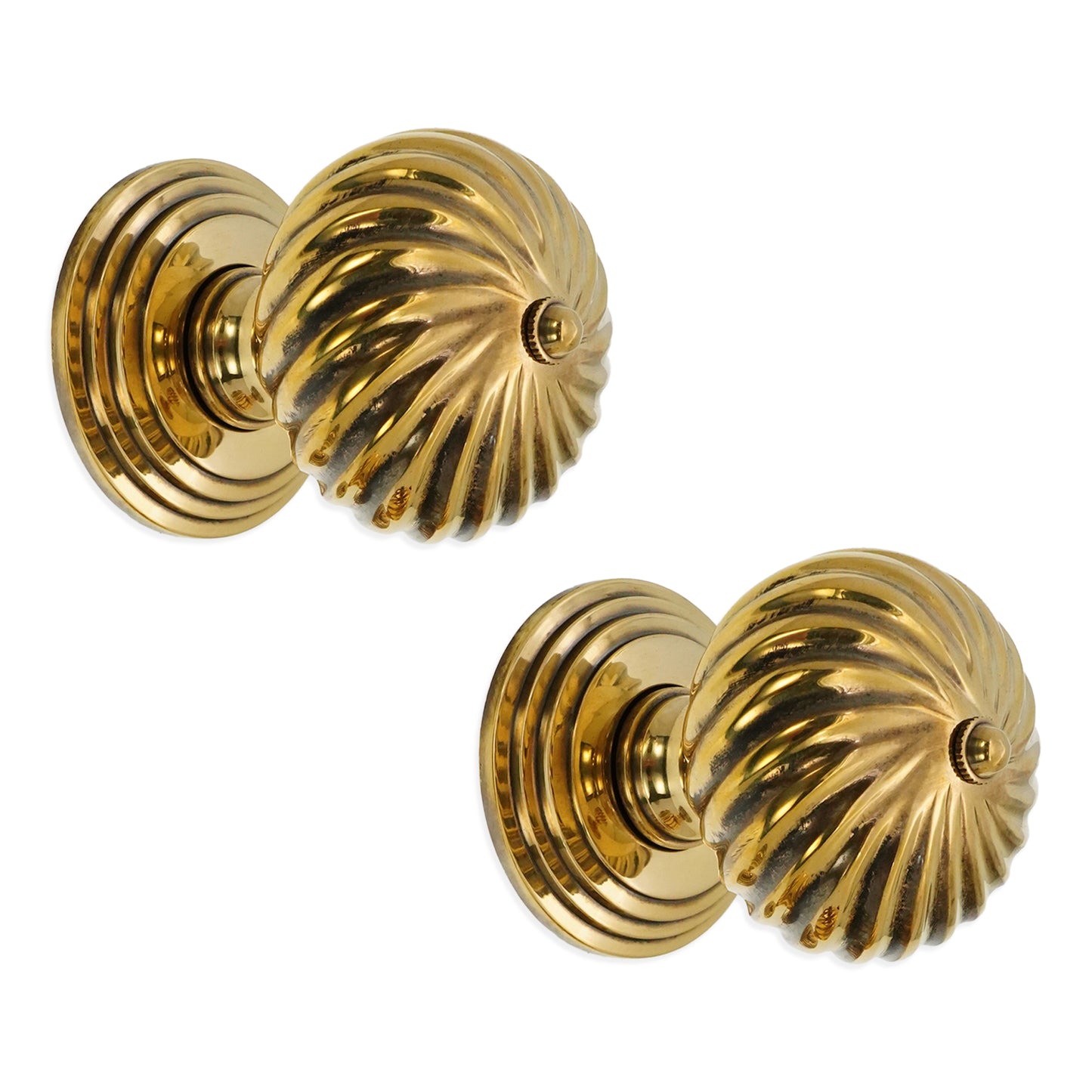 Burcot Mortice Door Knob Aged Brass