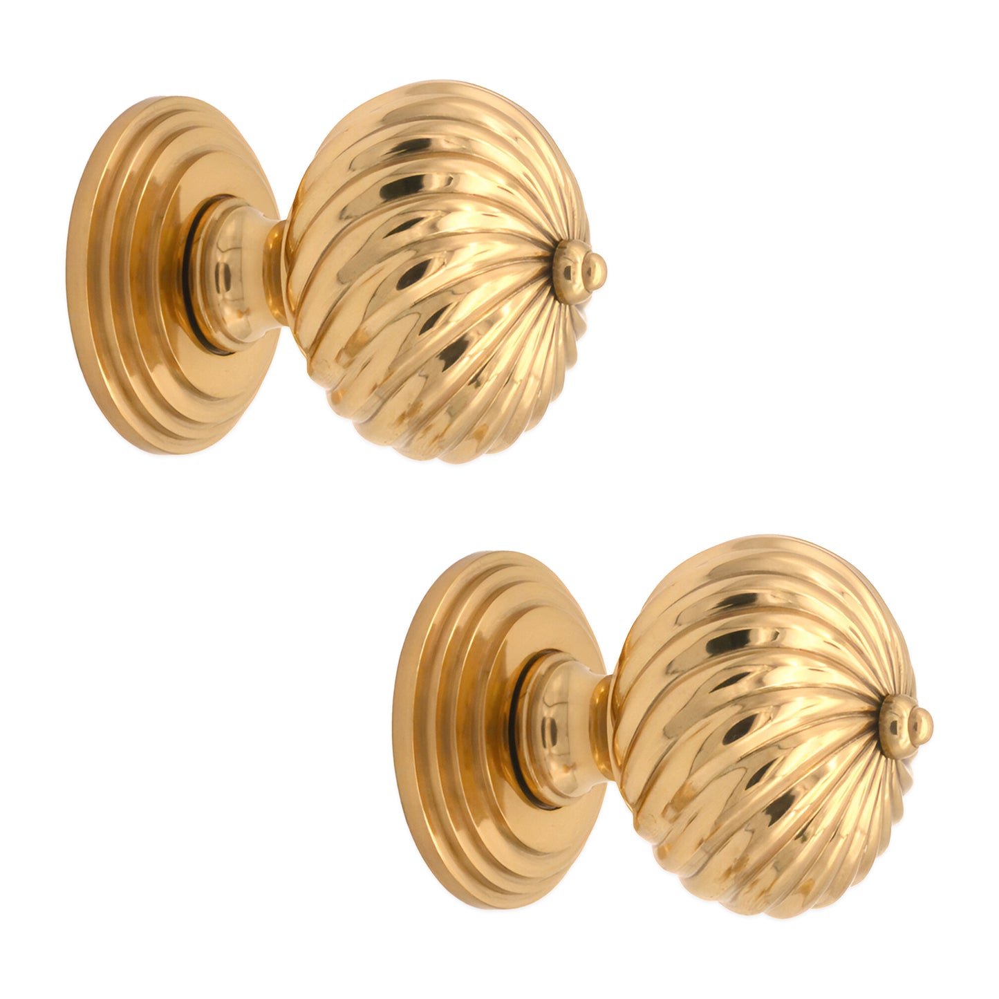 Burcot Mortice Door Knob Polished Brass