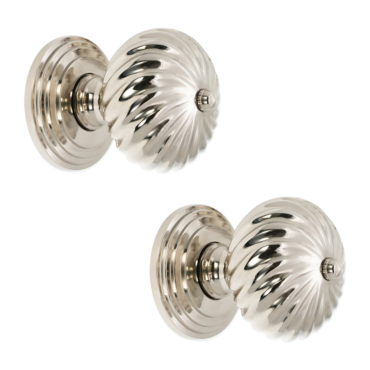 Burcot Mortice Door Knob Polished Nickel