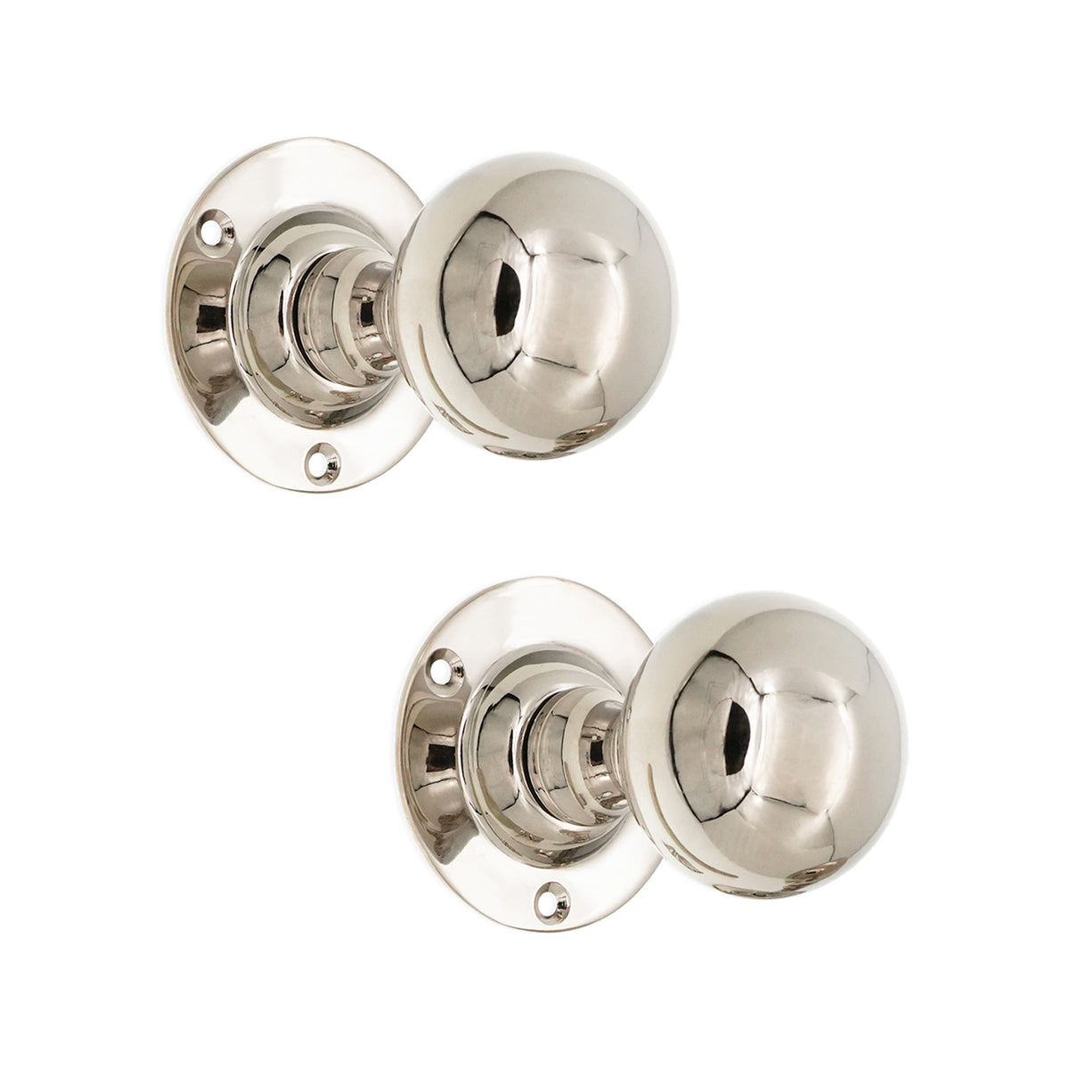 Ball Door Knob Polished Nickel