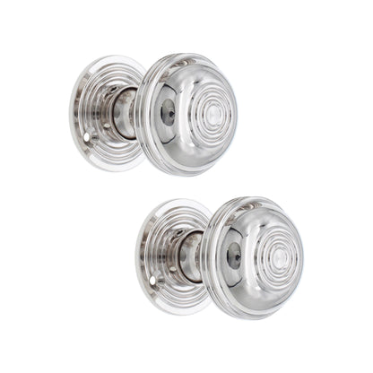 Bloxwich 50mm Rim/Mortice Door Knob Polished Nickel