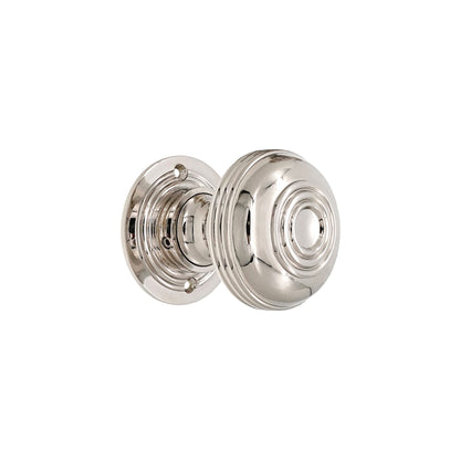 Bloxwich Large 60mm Rim/Mortice Door Knob Polished Nickel