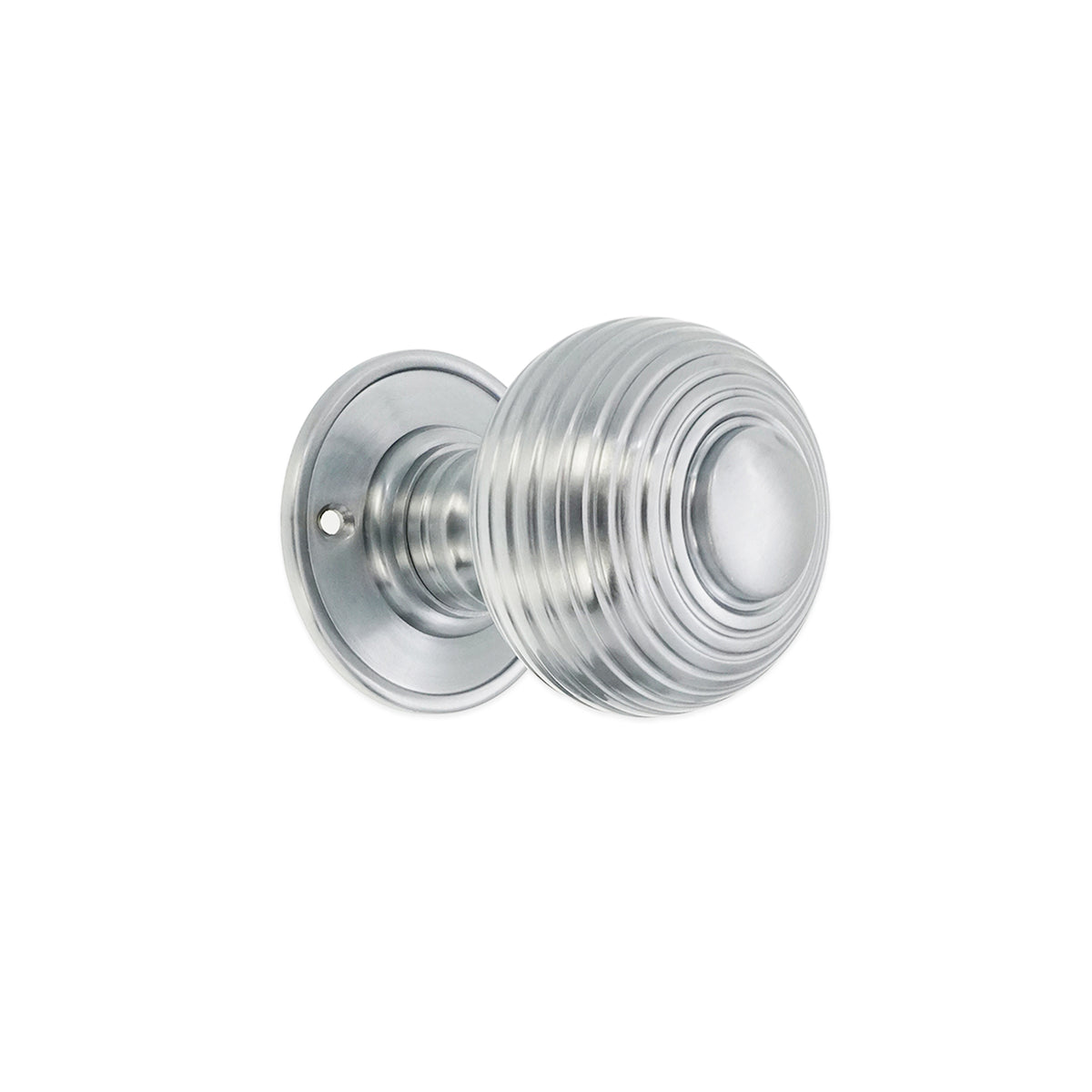 Beehive Large 60mm Mortice Door Knob Satin Chrome