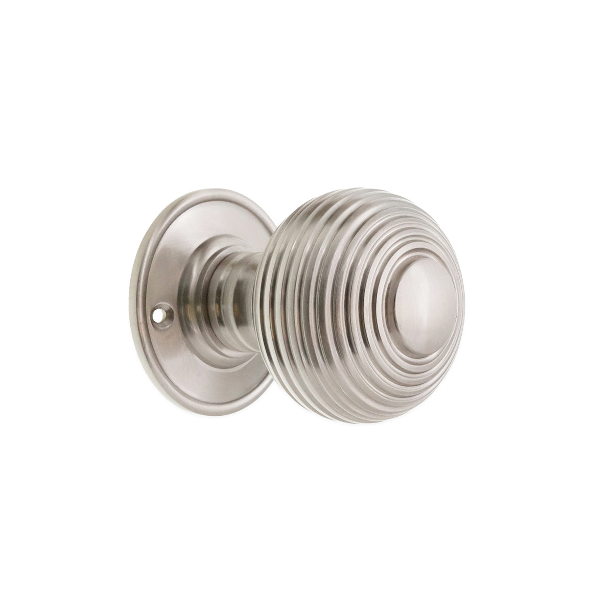Beehive Large 60mm Mortice Door Knob Satin Nickel