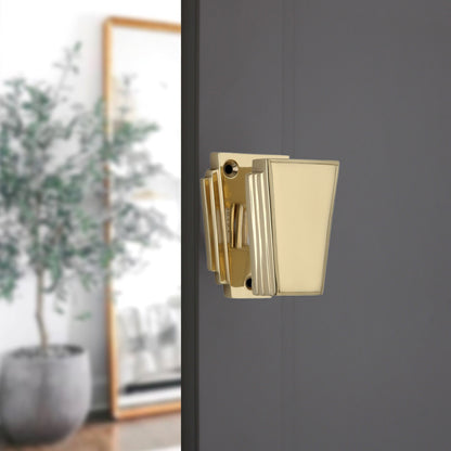 Triago Door Knob Polished Brass