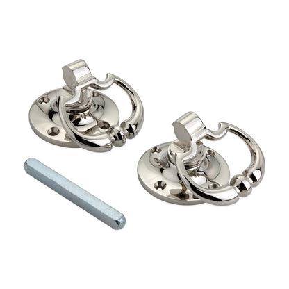 Dutch Drop handle Polished Nickel