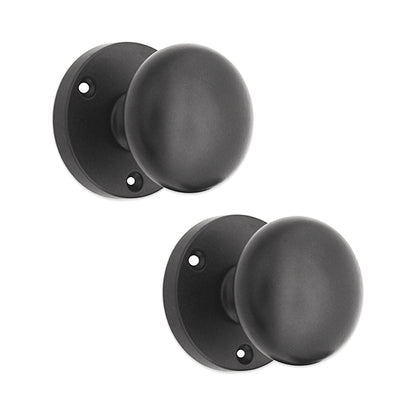 Victorian Door Knob Matt Black
