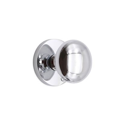 Victorian Door Knob Polished Chrome