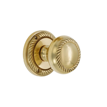 Georgian Mortice Door Knob Polished Brass
