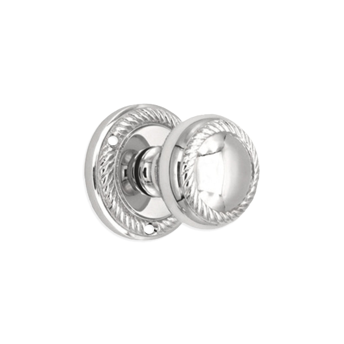 Georgian Mortice Door Knob Polished Chrome