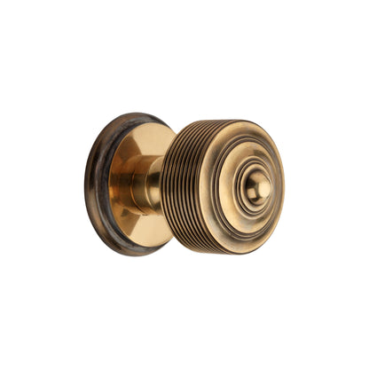 Carter Mortice Door Knob Aged Brass