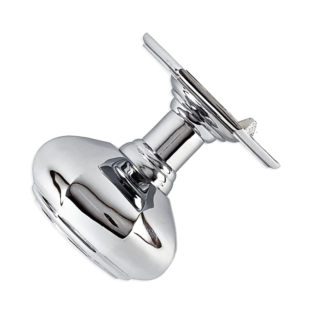 Octagonal Centre Door Knob Polished Chrome